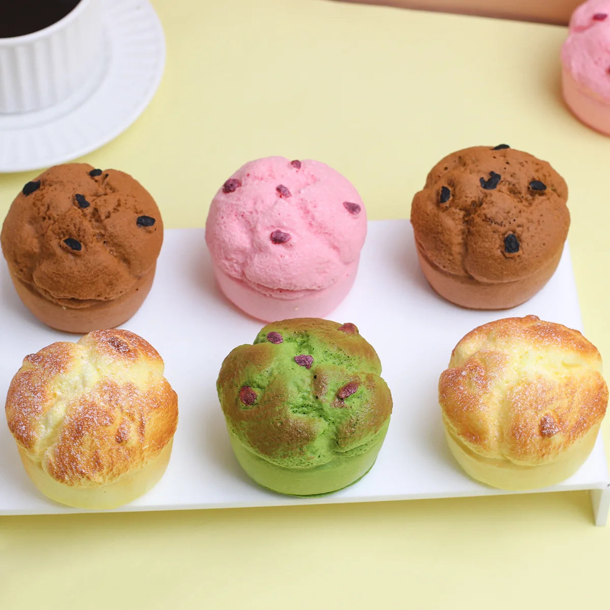 4 Pc Muffin Squishy Toys