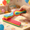 Rainbow Strip Candy Squishy Toy