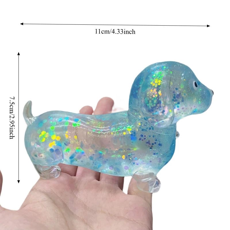 Sausage Dog Stress Toy Random Color