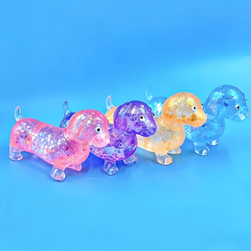 Sausage Dog Stress Toy Random Color