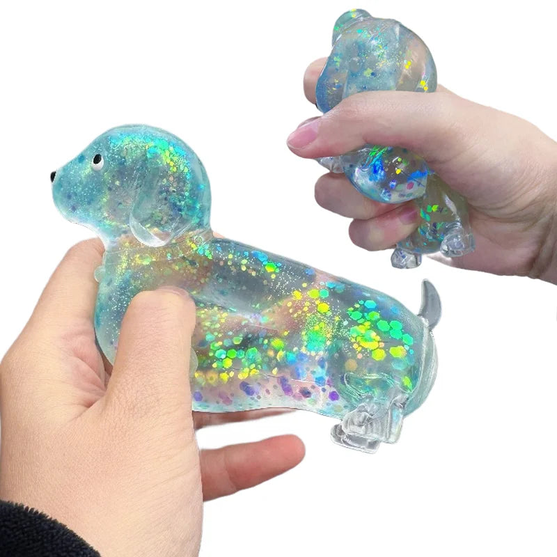 Sausage Dog Stress Toy Random Color