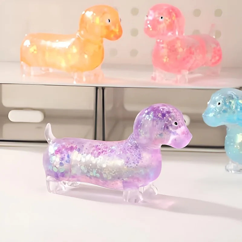 Sausage Dog Stress Toy Random Color