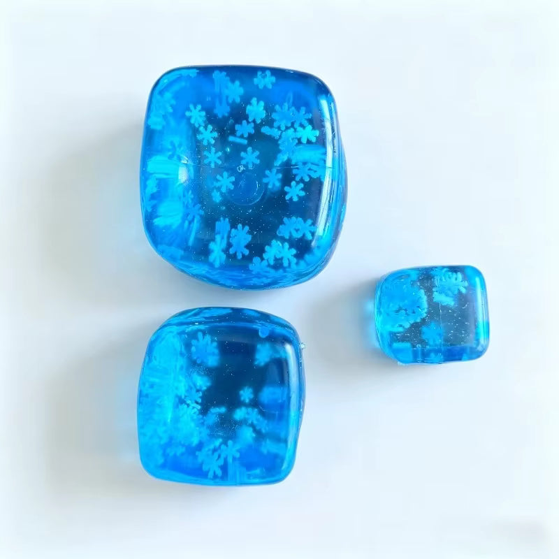 Squishy Snow Flakes Cube Toy