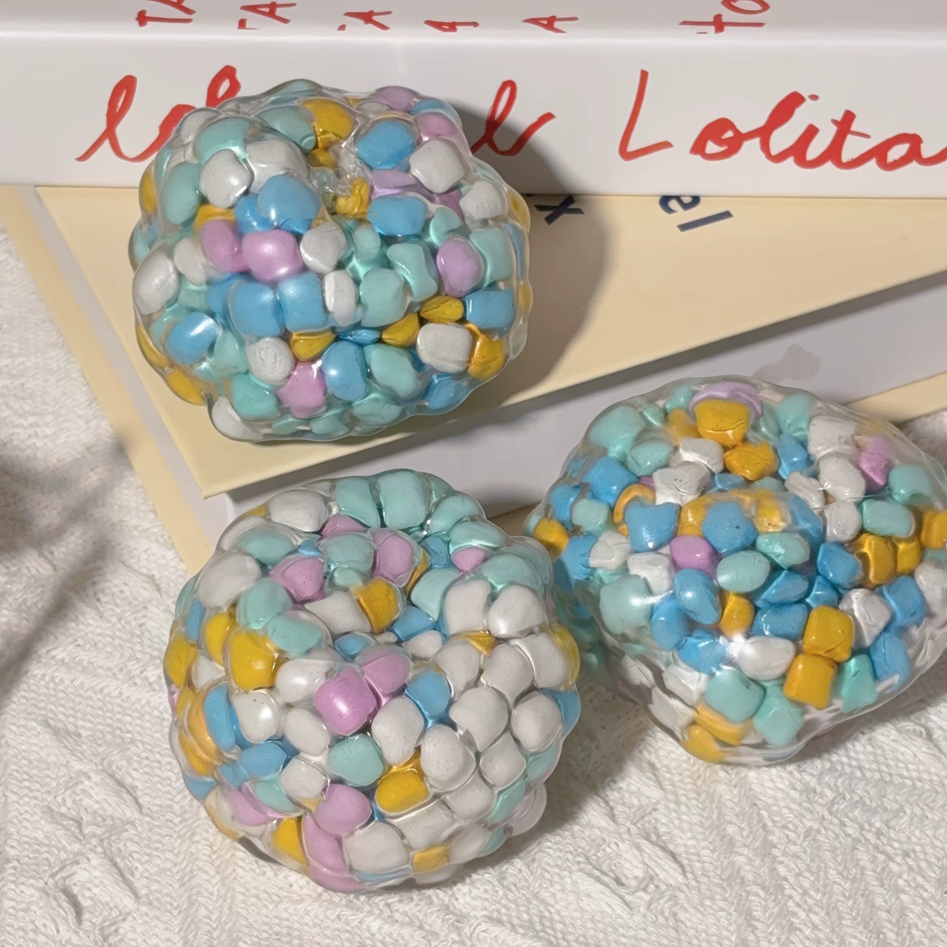 Pastel Pebble Squishy Stress Ball
