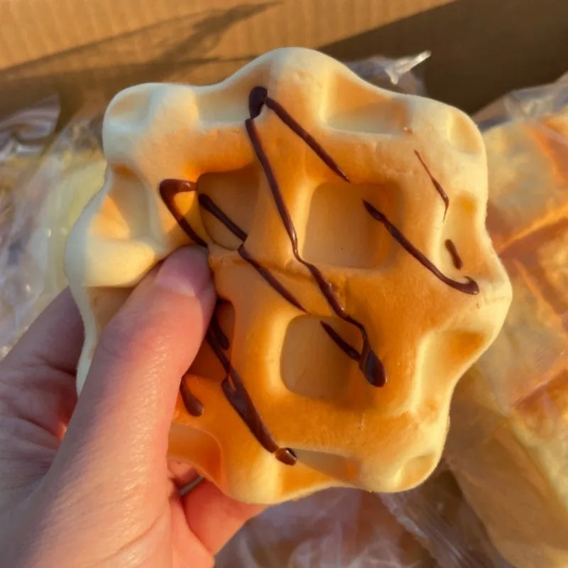 Soft Fluffy Waffle Squishy Toy